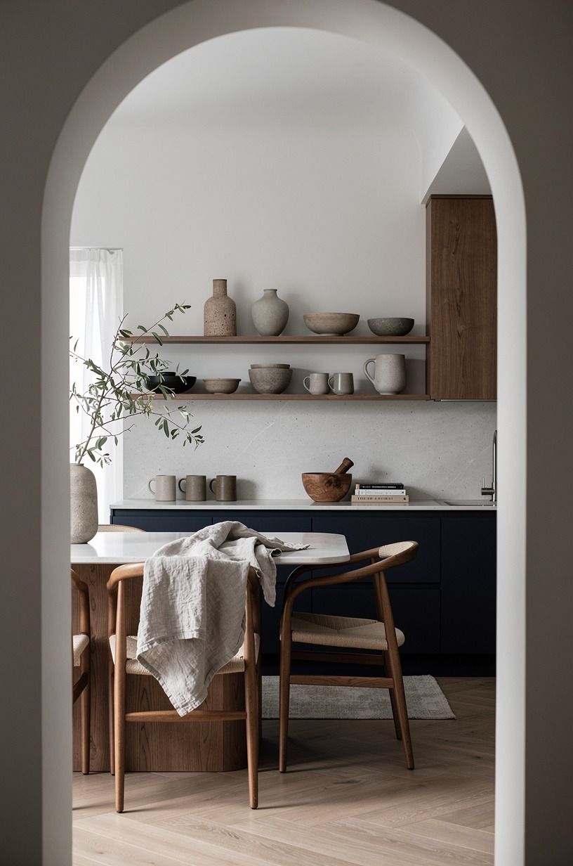 Swap peel-and-stick marble for a honed stone look