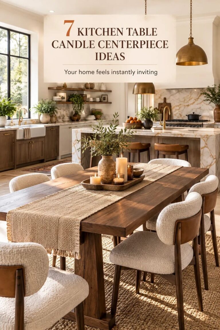 I Added a Kitchen Table Candle Centerpiece, Cozy Glow Without the Fuss