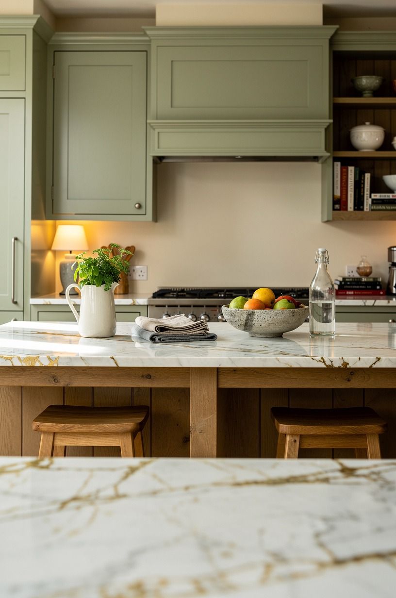 The Room I Leave Alone Now, sage green palette