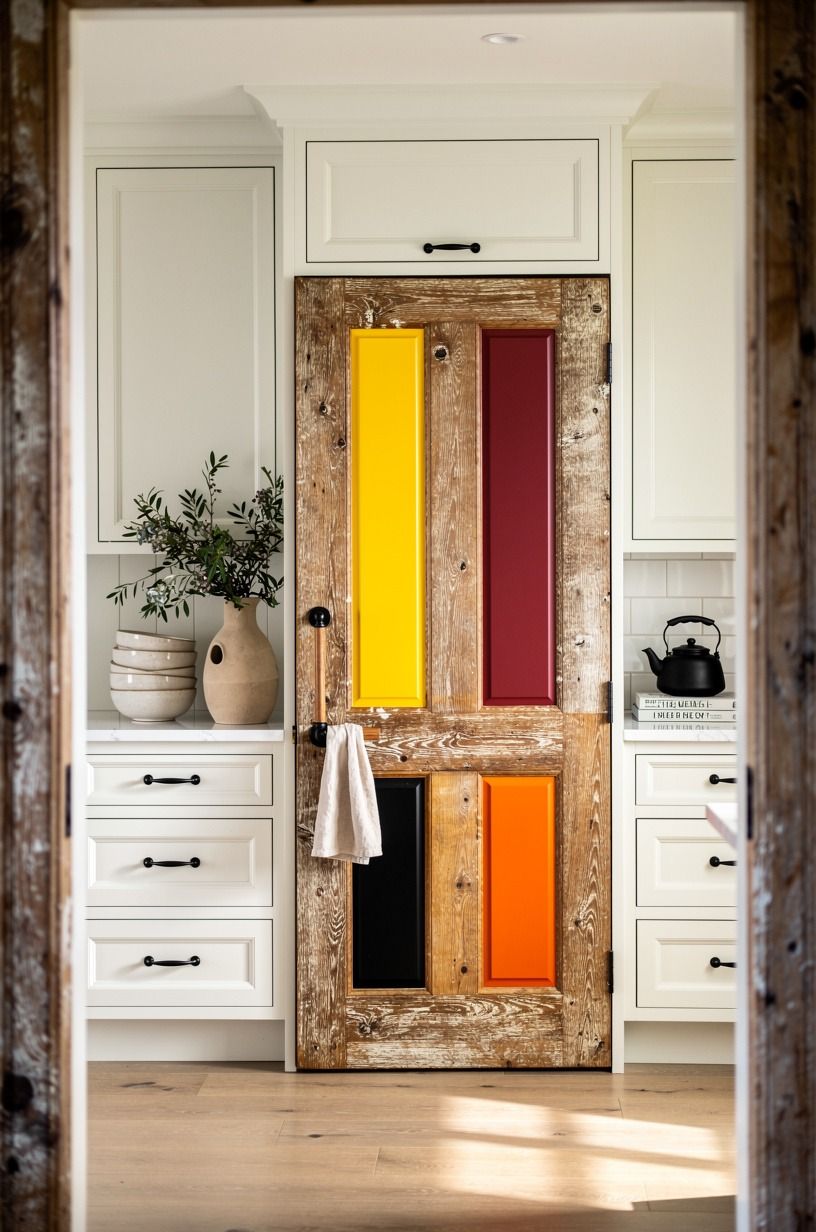 Turn the pantry door into a color event