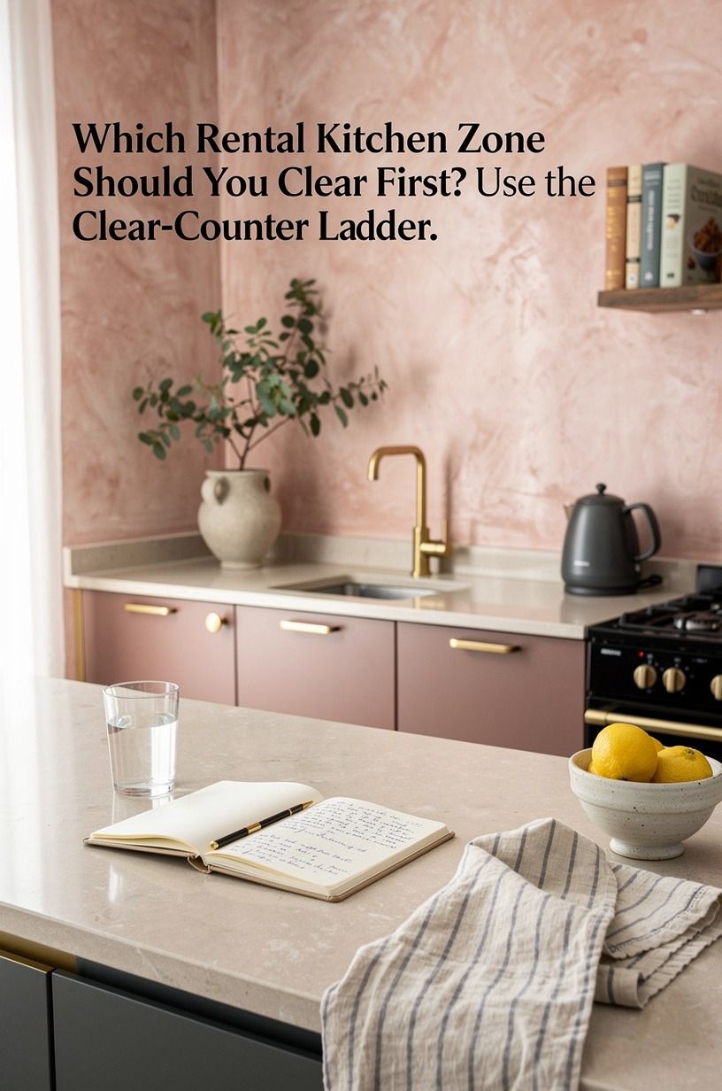 Which Rental Kitchen Zone Should You Clear First? Use the Clear-Counter Ladder