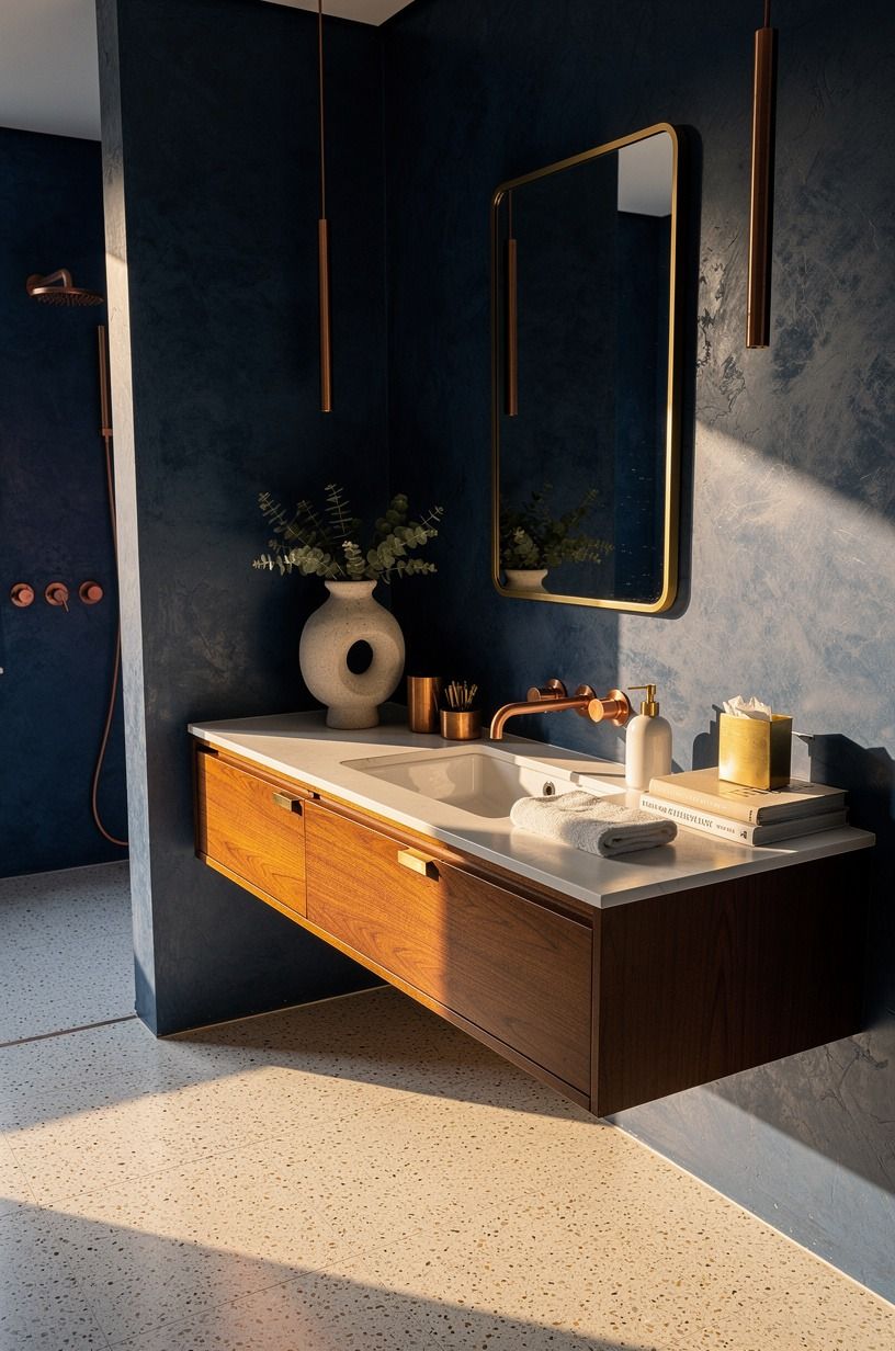 Anchor the Vanity at 32 to 36 Inches