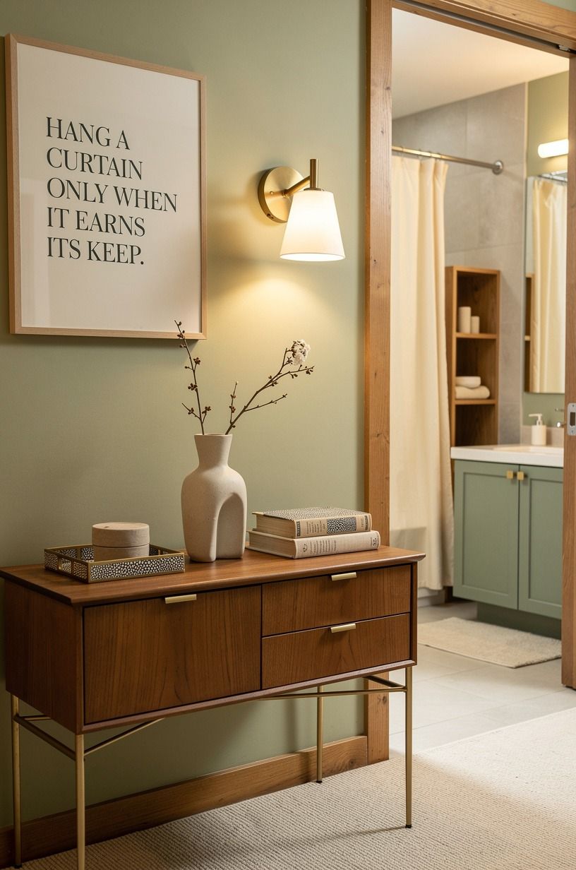 Hang a Curtain Only When It Earns Its Keep