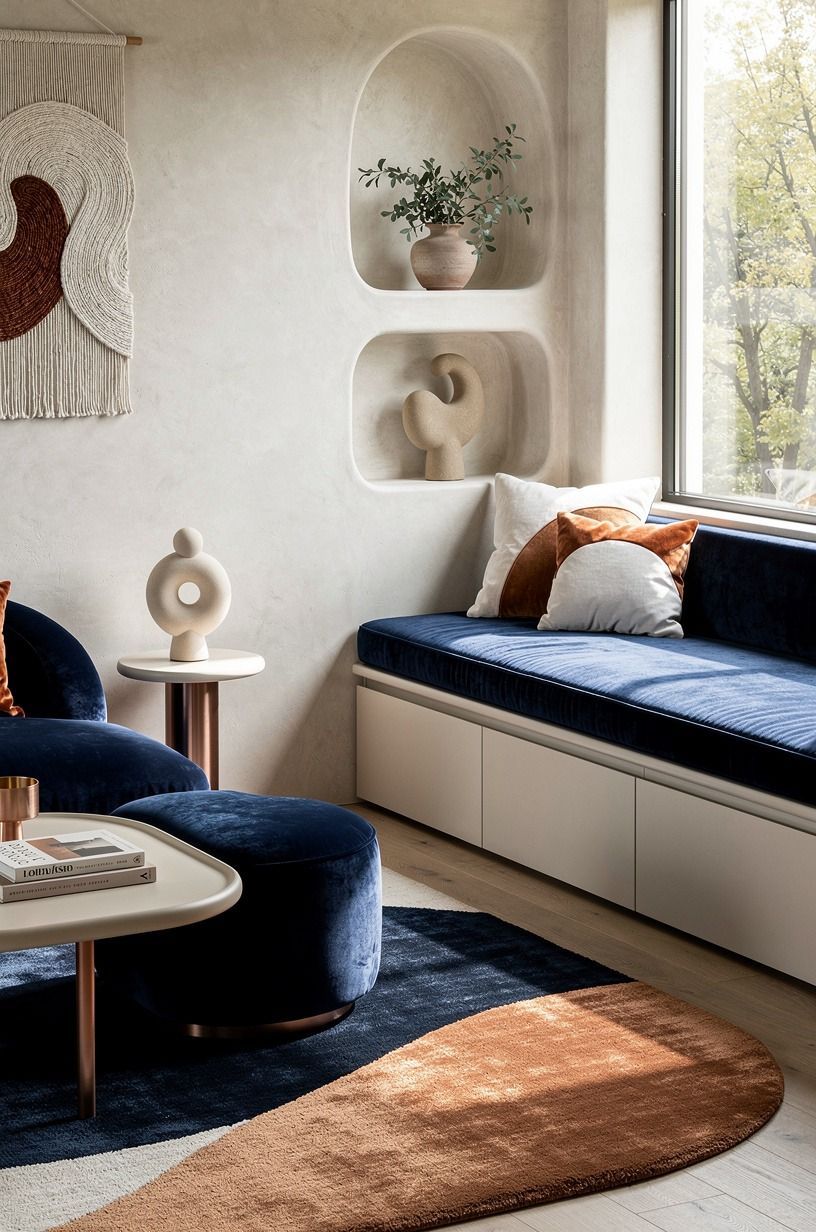 Frame a window seat as a hidden storage space