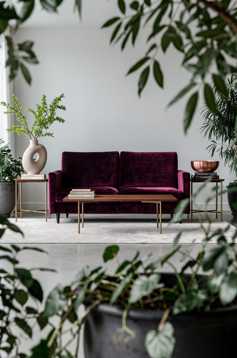 Frame the Seating with Living Greenery