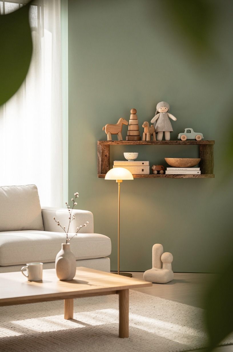 Put the prettiest toys on one intentional shelf