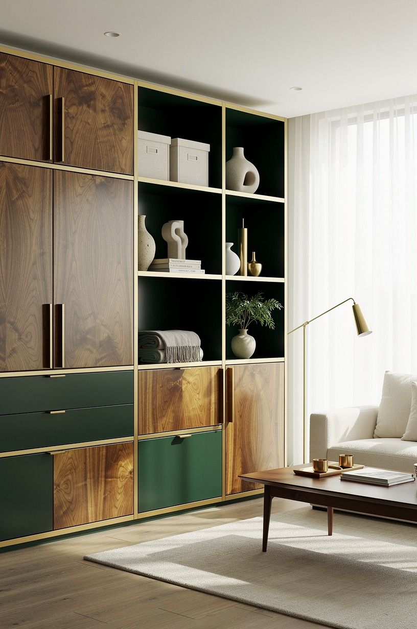 Try storage locker ideas in a softened color