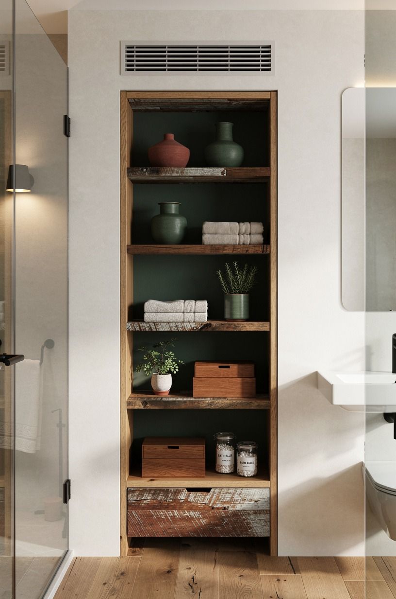 Check ventilation before styling the shelves
