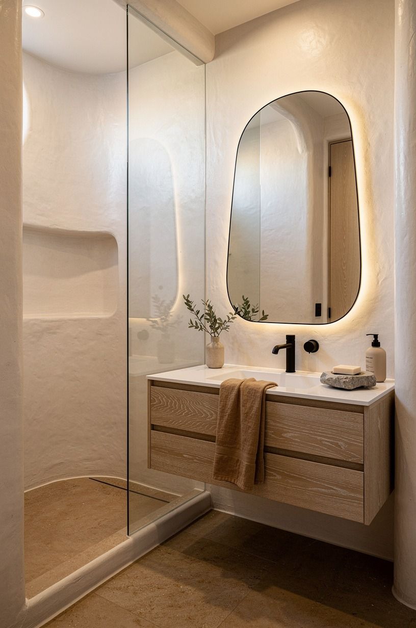 Should you plaster every wall in a small bath?