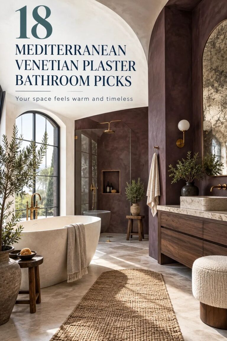 How to Create a Mediterranean Venetian Plaster Bathroom for Old-World Warmth - 18 Ideas