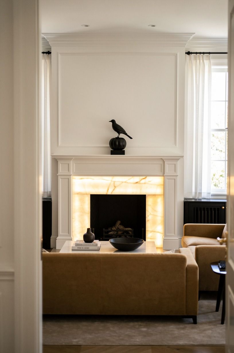Build the One-Object Mantel Rule (understated halloween)