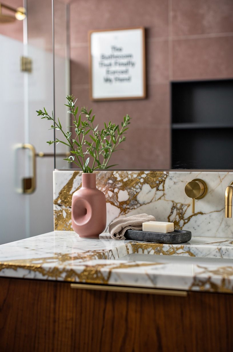 The Bathroom That Finally Forced My Hand, dusty rose palette