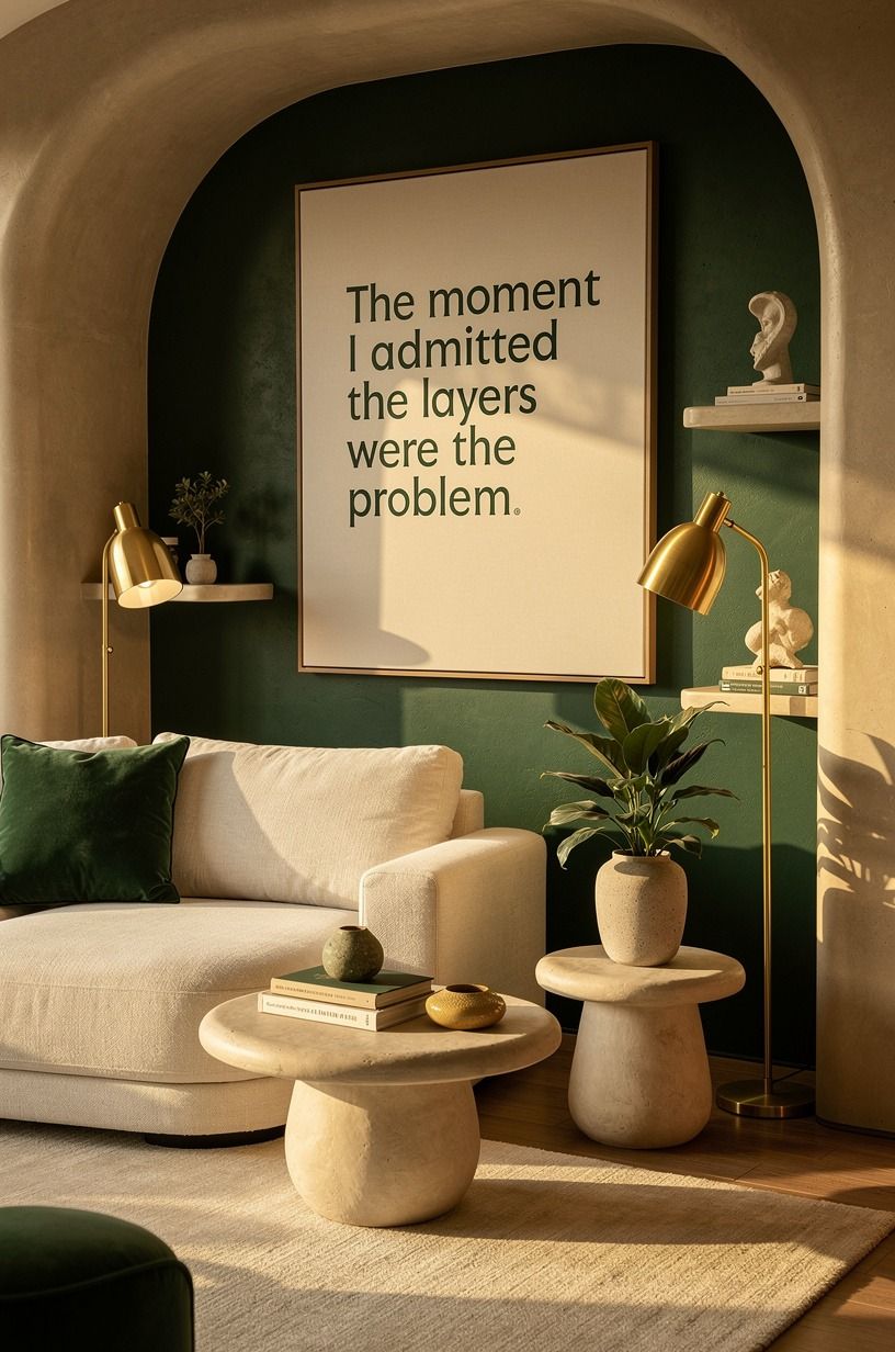 The moment I admitted the layers were the problem, emerald palette