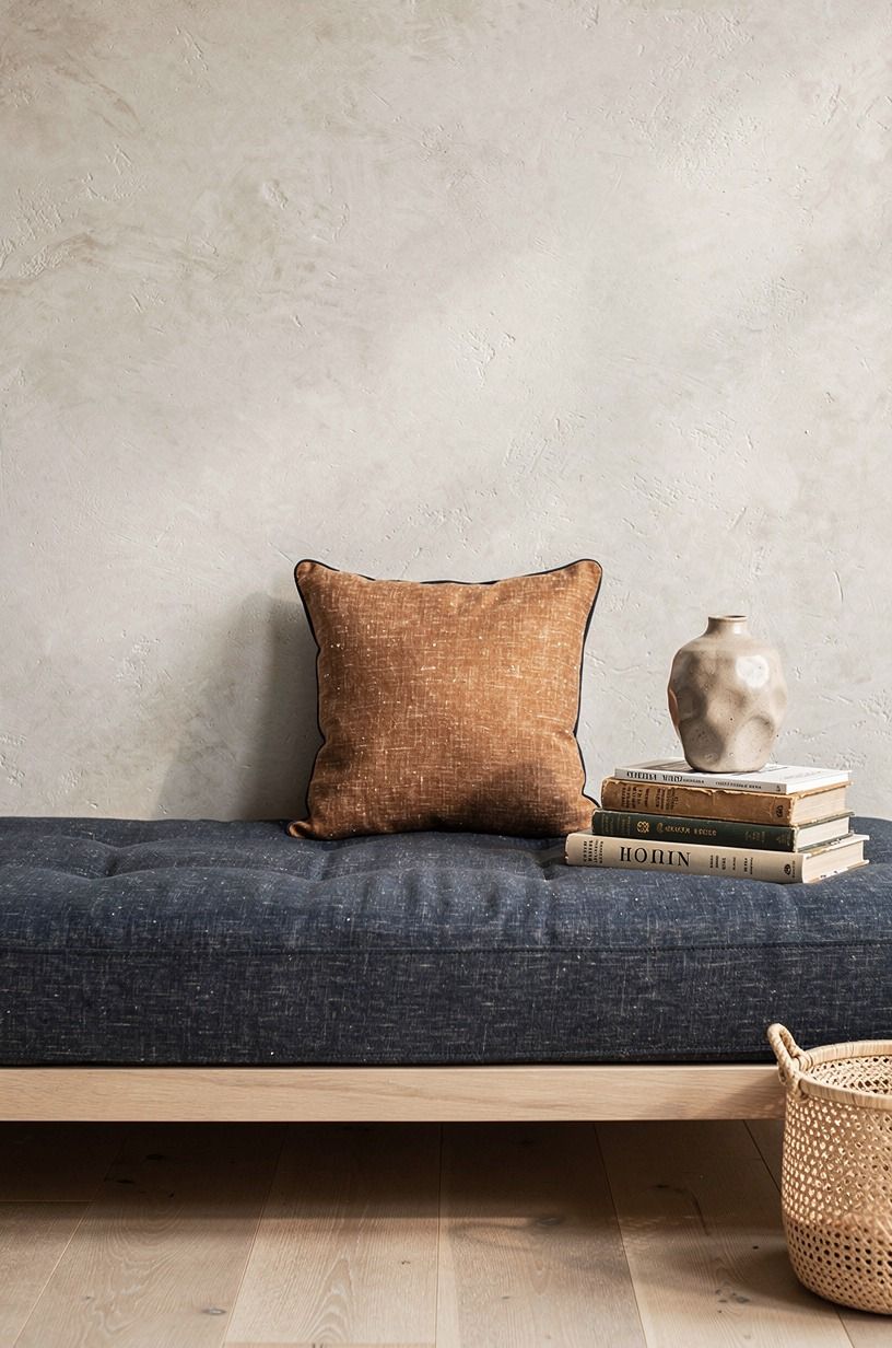 The pillow was the small purchase I kept, midnight blue palette