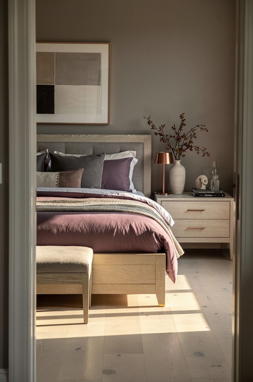 Here’s What It Looked Like Before, plum palette