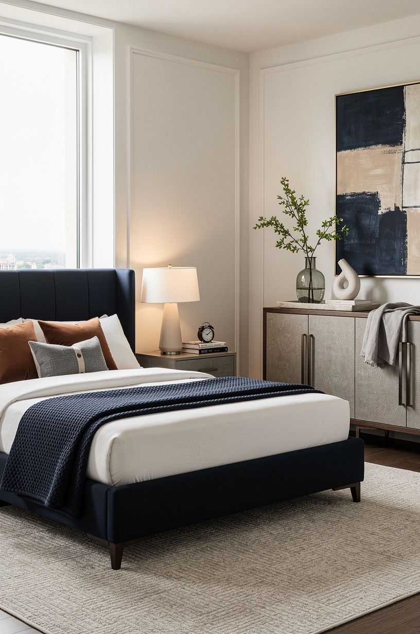 I Started With the Sleep Surface, navy palette