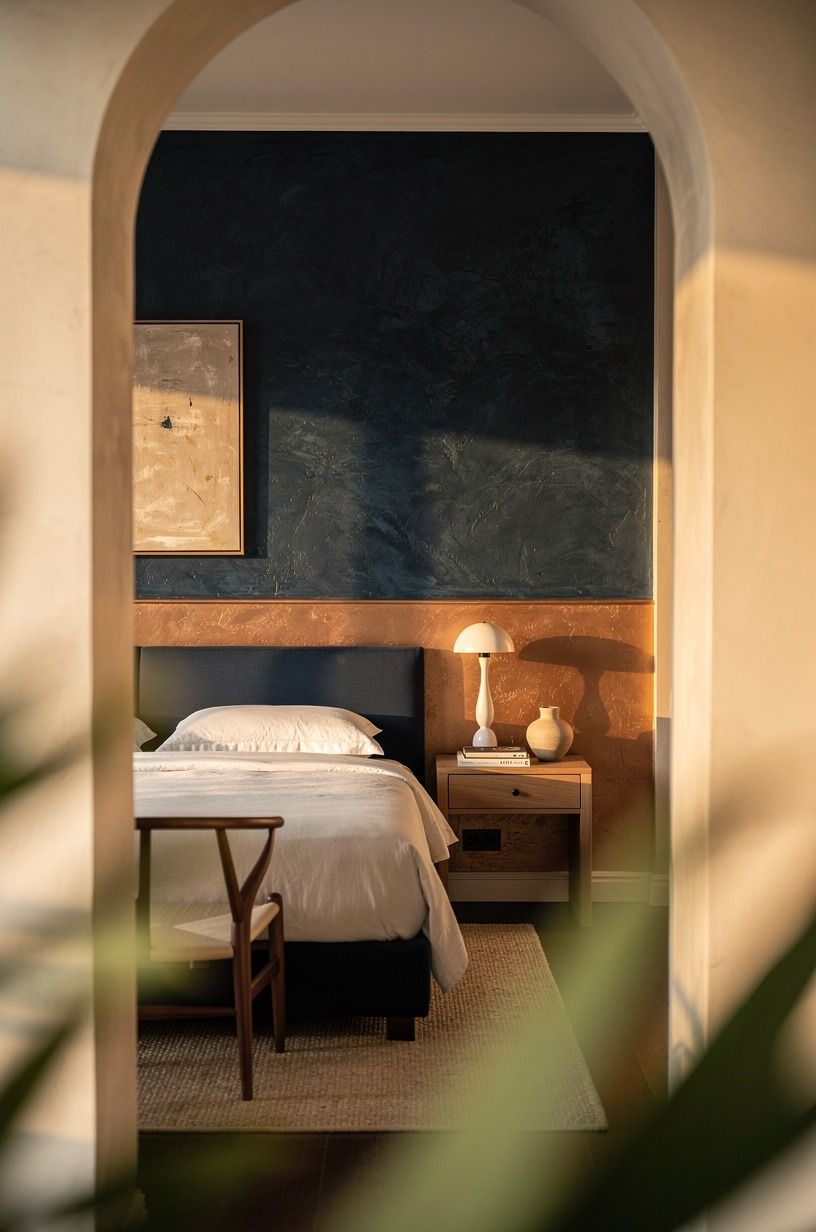 The Room Now, midnight blue palette