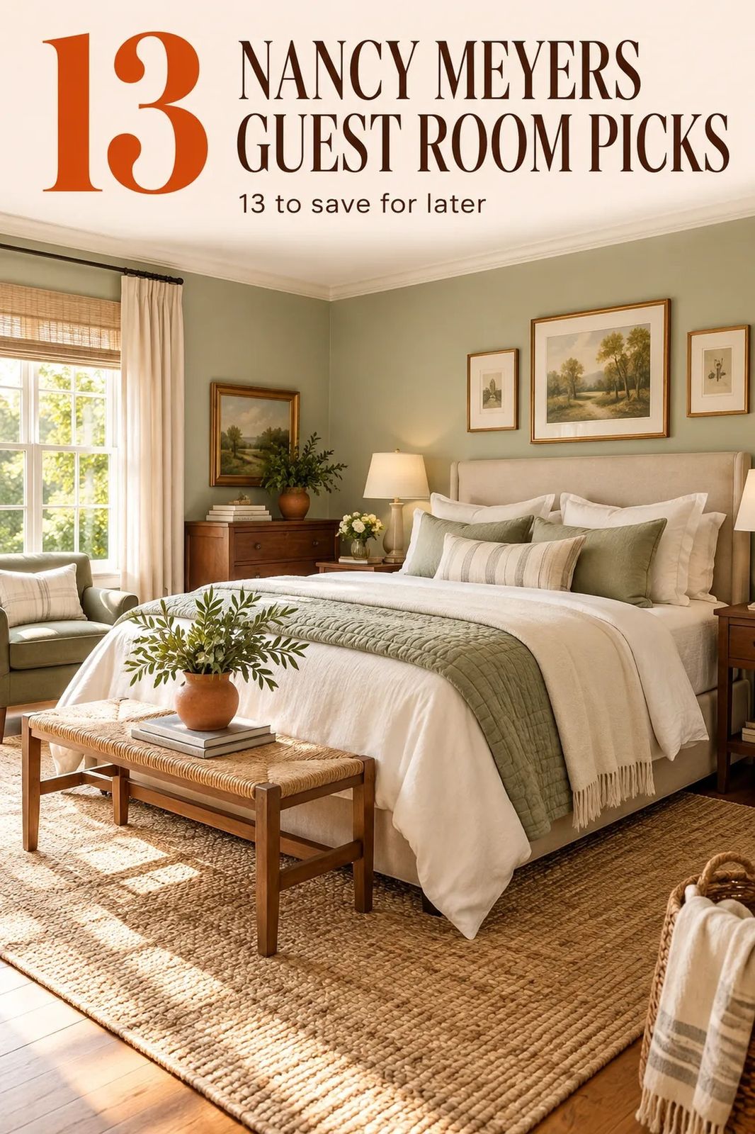I Created a Nancy Meyers Guest Room to Wow Every Visitor, It Worked