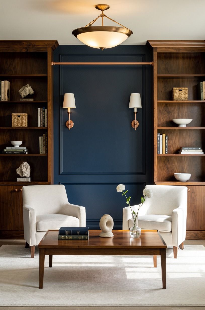 I Fixed the Light Before Adding More Decor, midnight blue palette