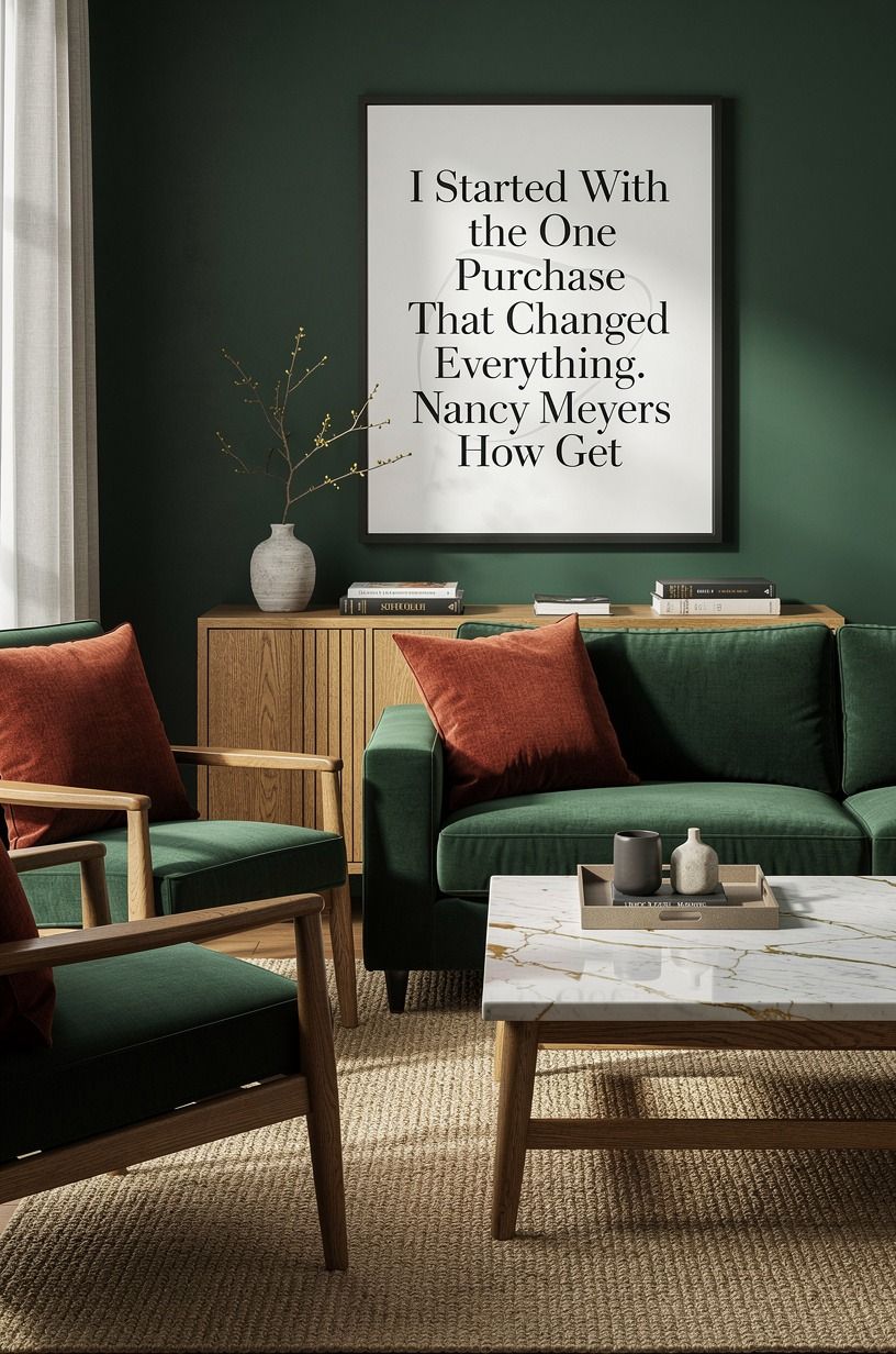 I Started With the One Purchase That Changed Everything, forest green palette