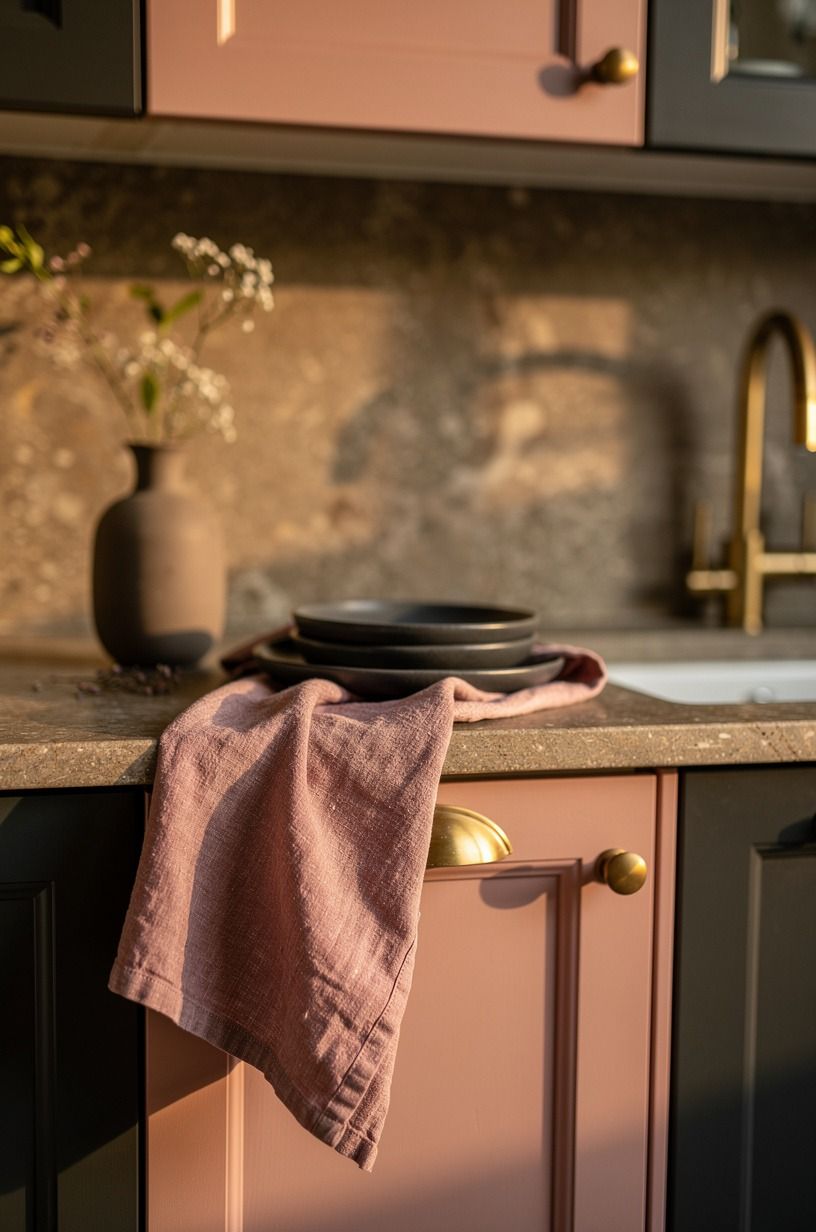 The Kitchen Now, dusty rose palette