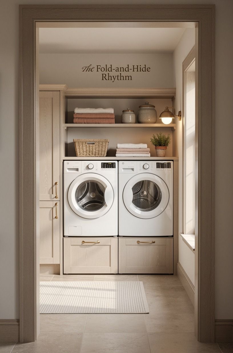 Finish with The Fold-and-Hide Rhythm for country decor