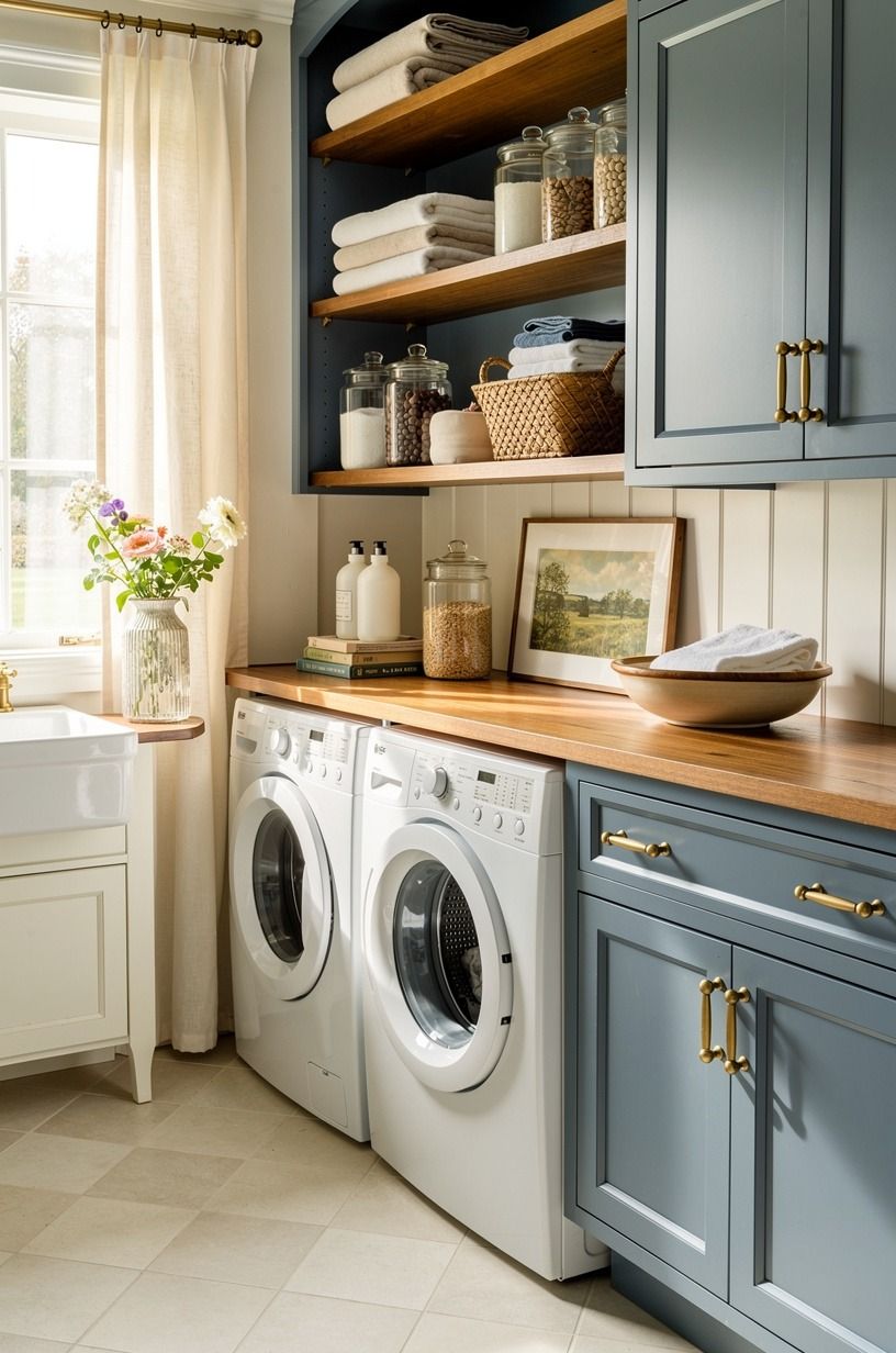 Which blue works with older kitchen decorating ideas?