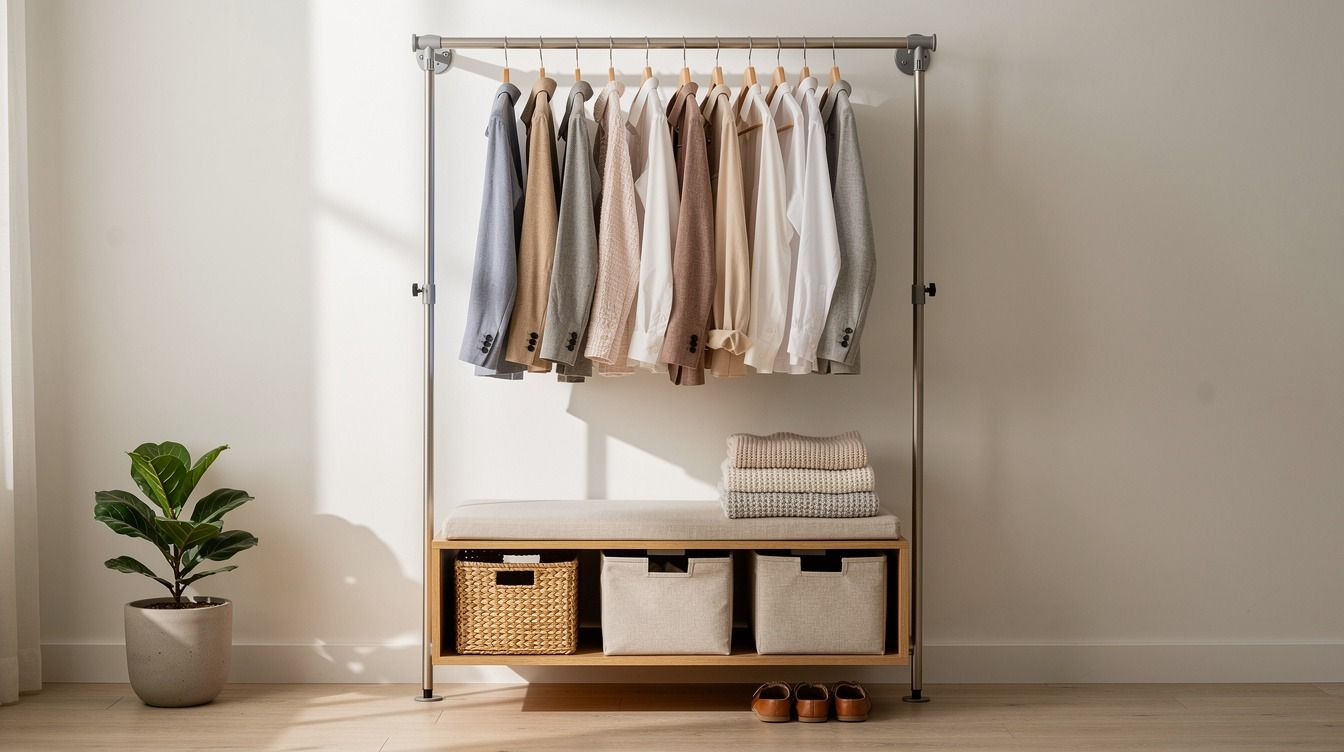 Renter-Friendly No Closet Solutions for Nowhere to Hang Clothes That Actually Work