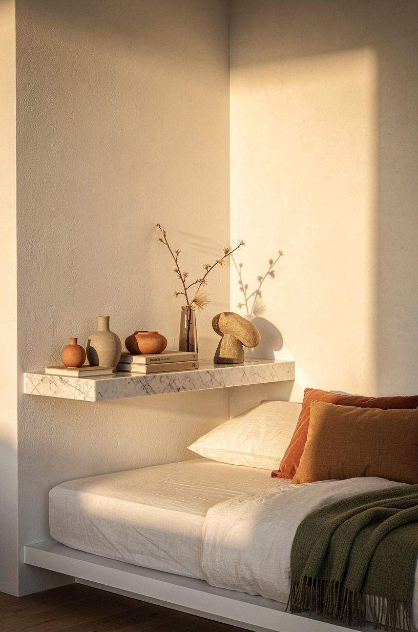 Make the shelf work beside a sleeping nook