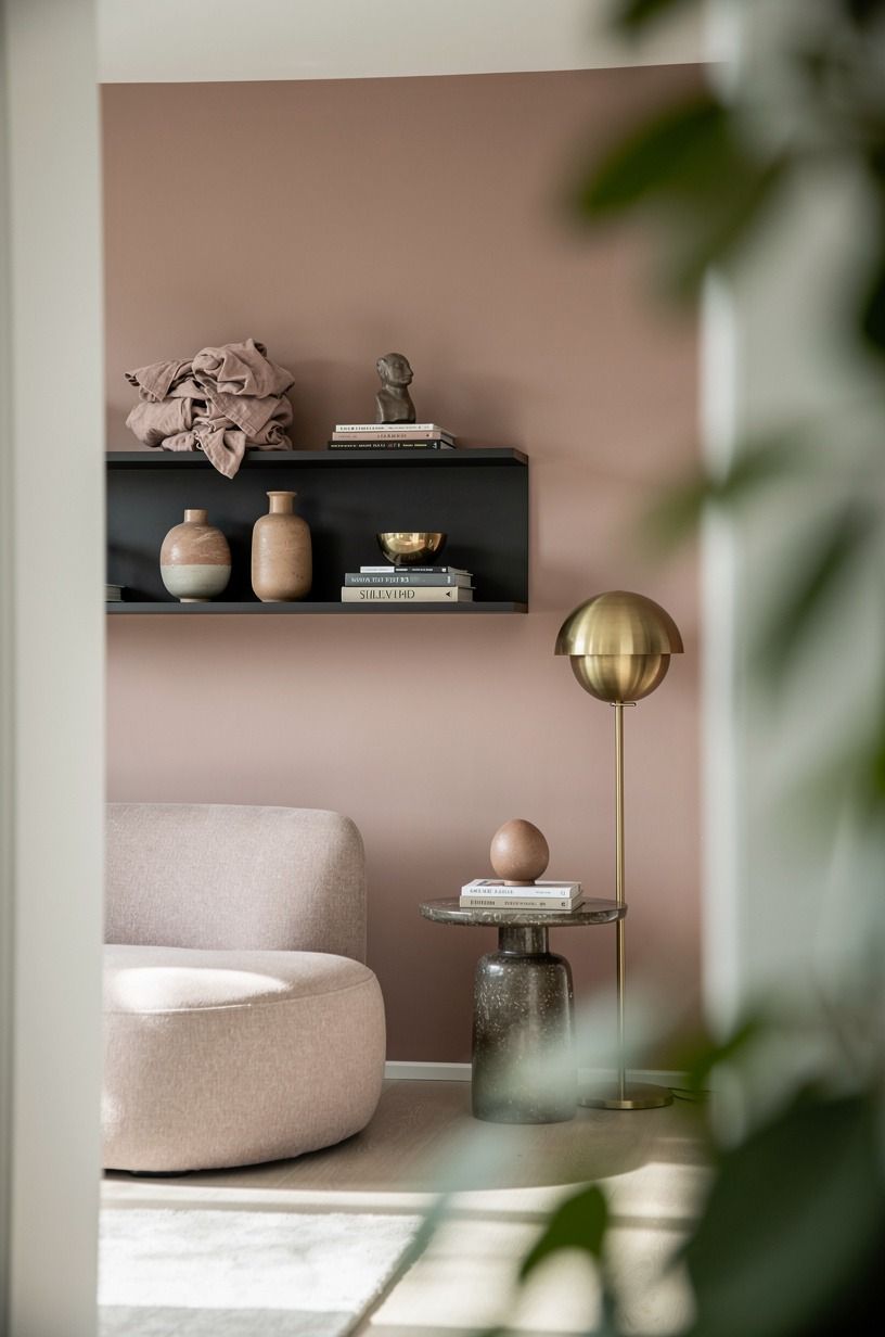 Paint the wall before you style the ledge