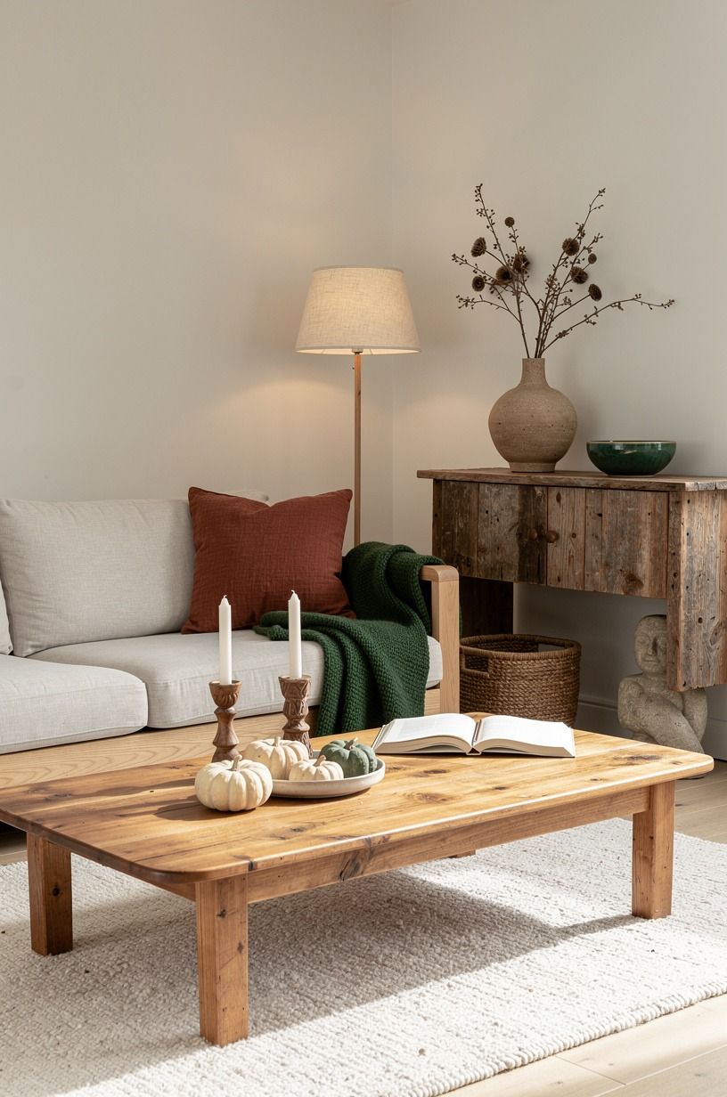 Build the Two-Wood Rule with warm contrast