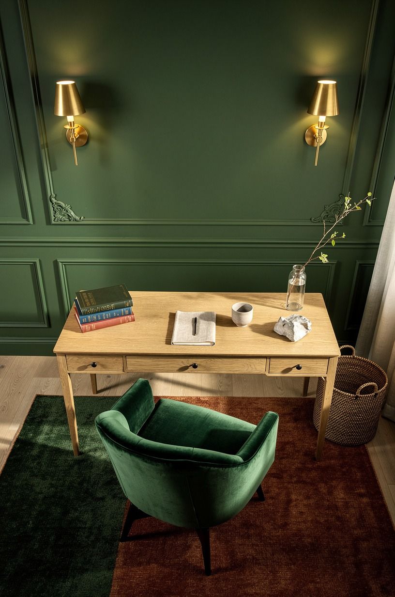 Paint the wall in a color that can hold candlelight