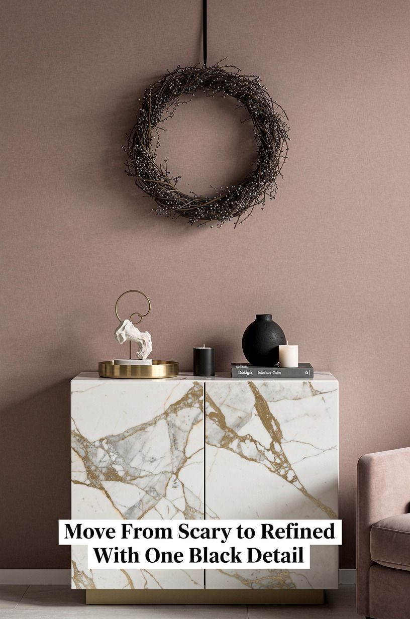 Move From Scary to Refined With One Black Detail