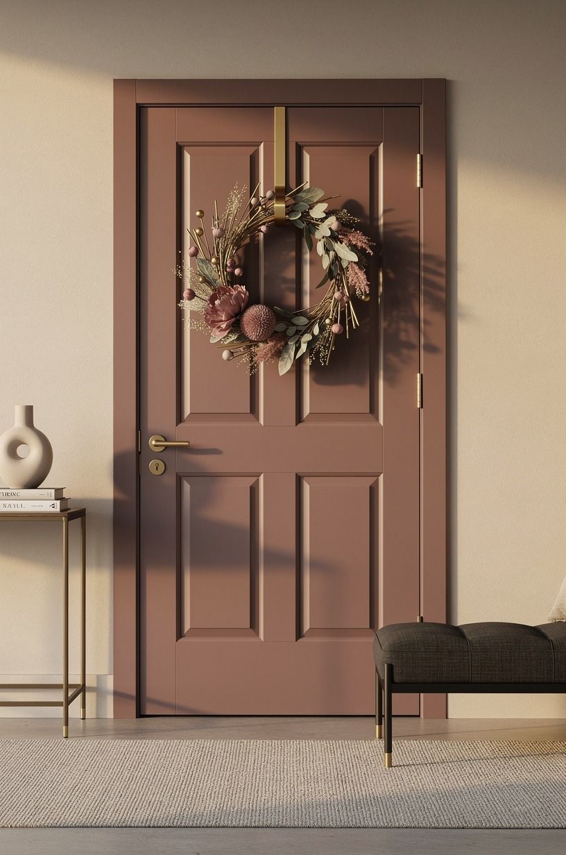 Paint the Door, Then Let the Interchangeable Wreath Lead