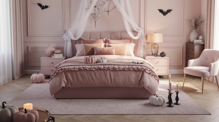 17 Pastel Pinkoween Bedroom Ideas That Feel Soft, Girly, and Convincingly Haunted