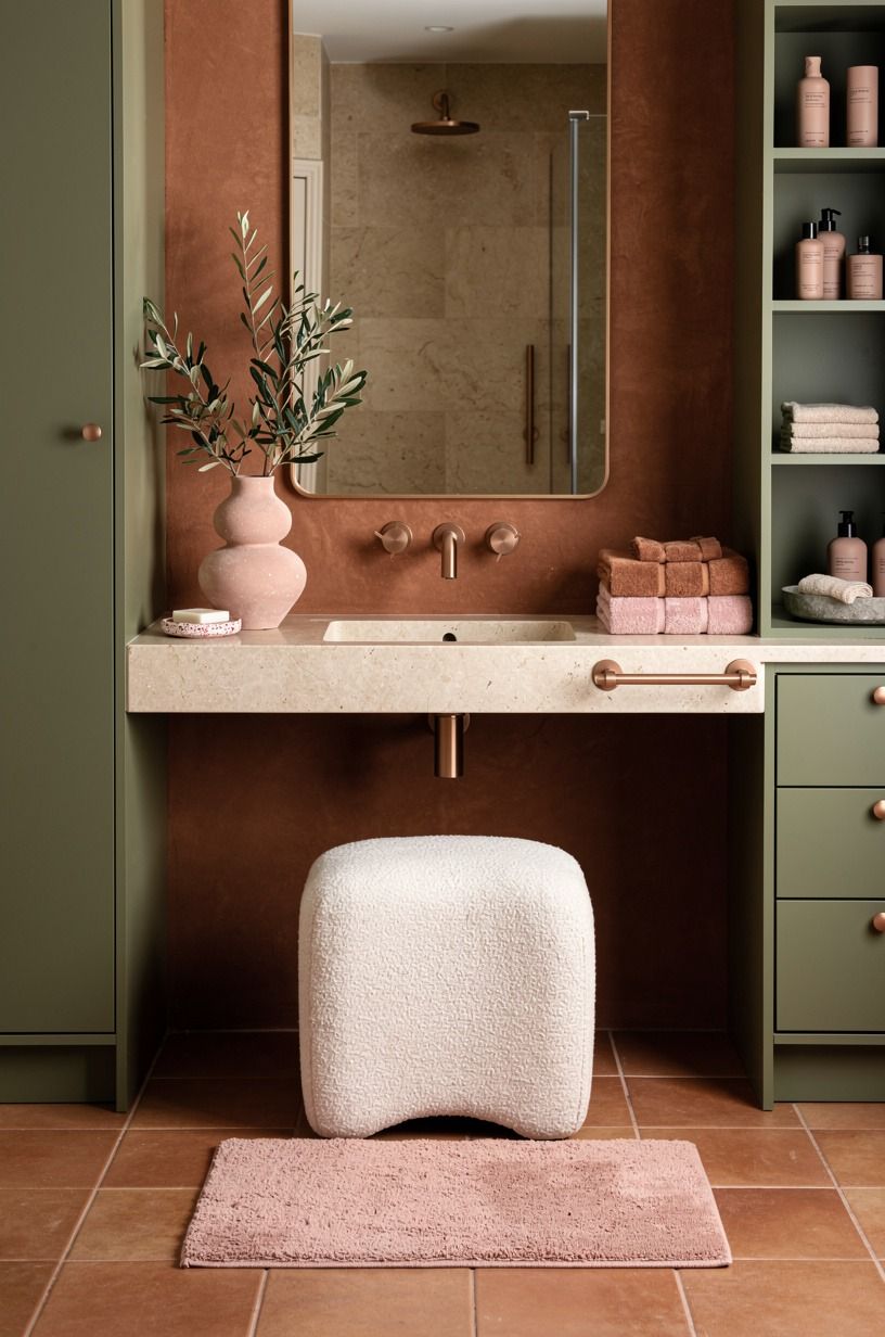 Choose pink over beige when the room needs life