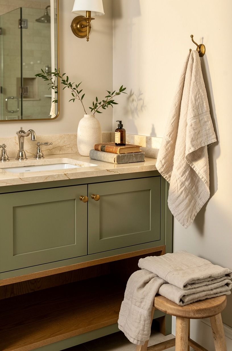 Mix aged brass over bright chrome