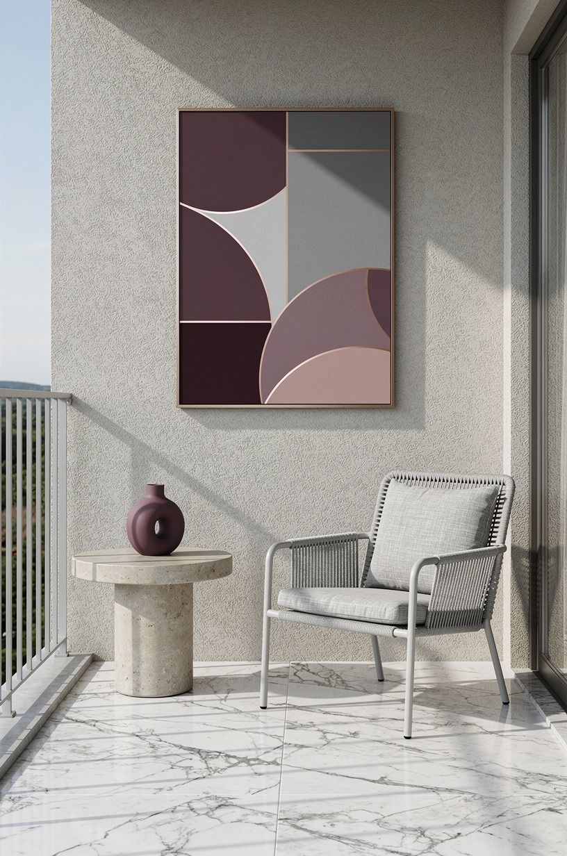 Hang one weather-safe piece of art