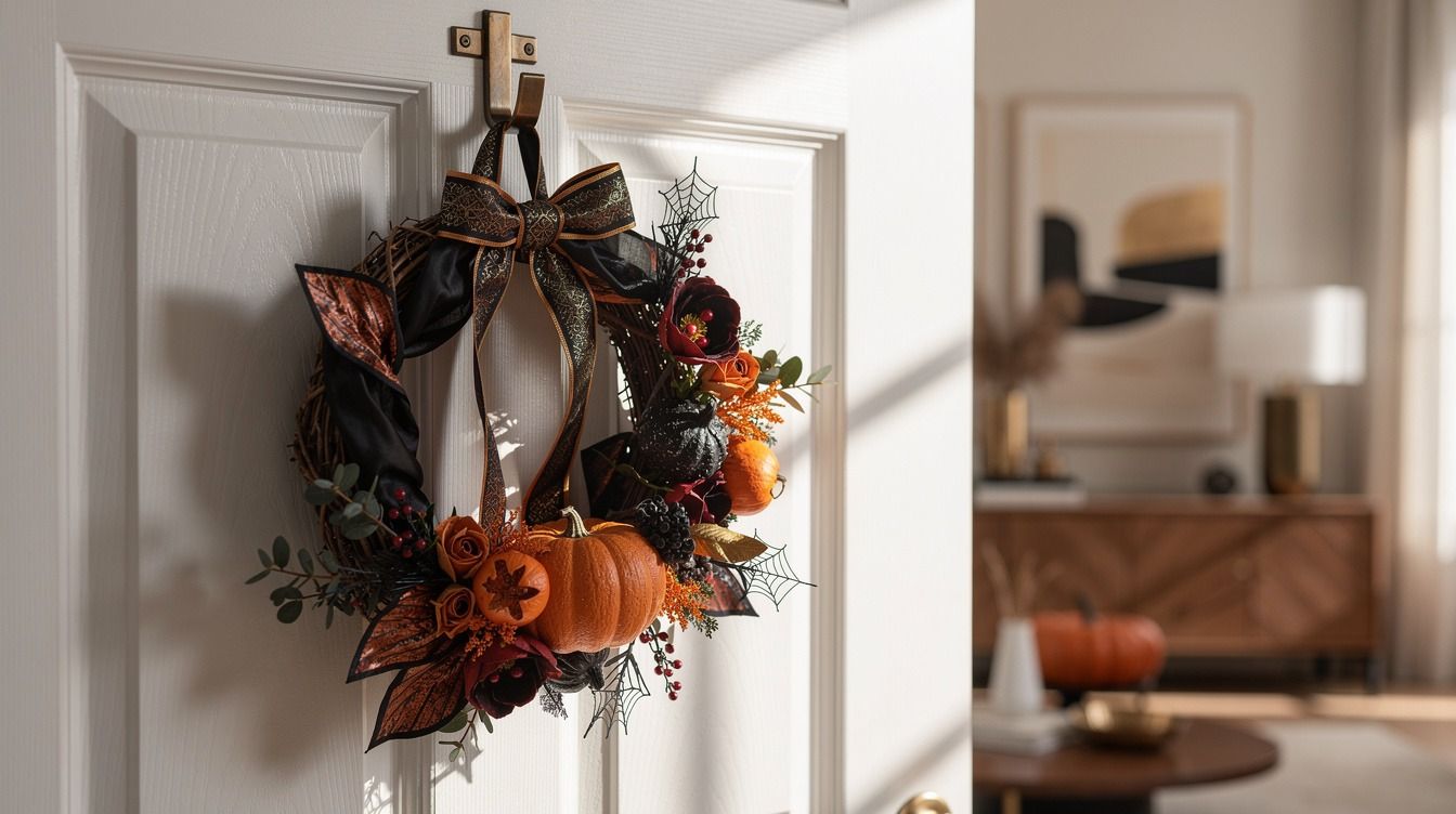 Renter-Friendly Halloween Wreath Ideas That Hang Without a Single Nail
