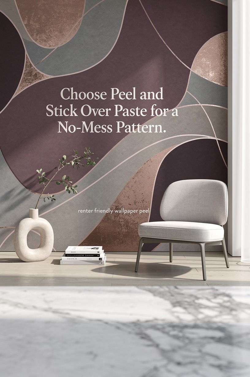 Choose Peel and Stick Over Paste for a No-Mess Pattern