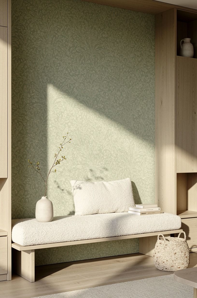 Layer the One-Wall Rule for a Wallpaper for Apartment Accent