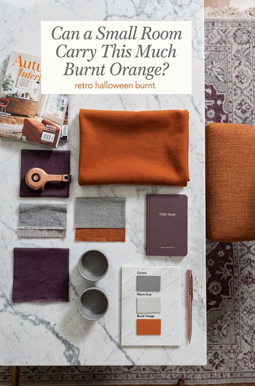 Can a Small Room Carry This Much Burnt Orange?
