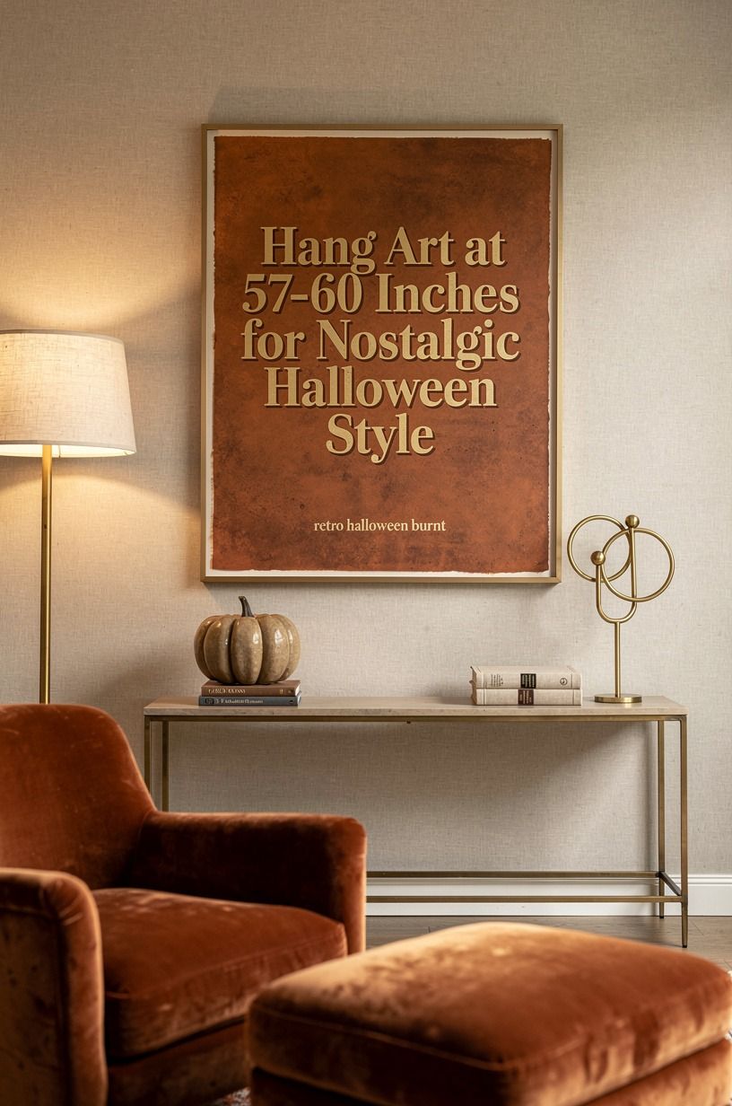 Hang Art at 57-60 Inches for Nostalgic Halloween Style