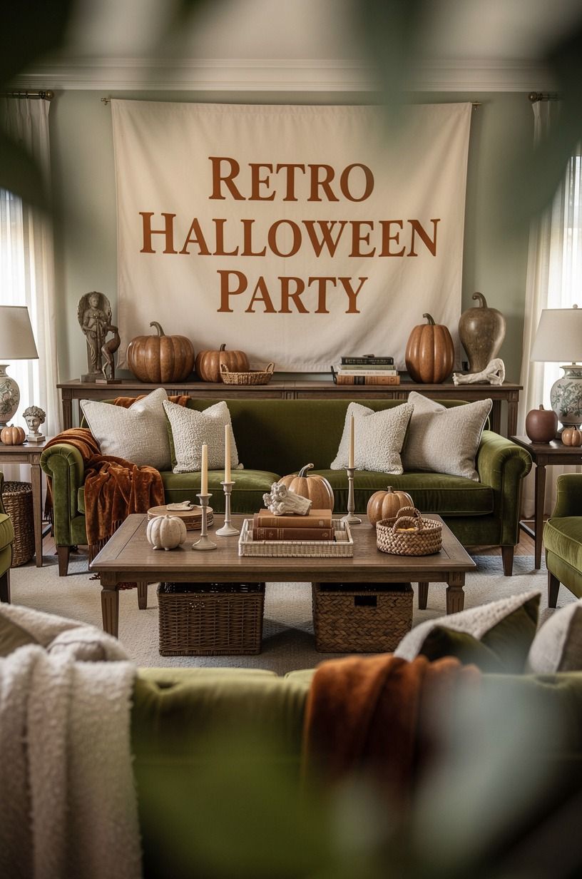 Layer 18 oz Velvet for a Vintage Halloween Party