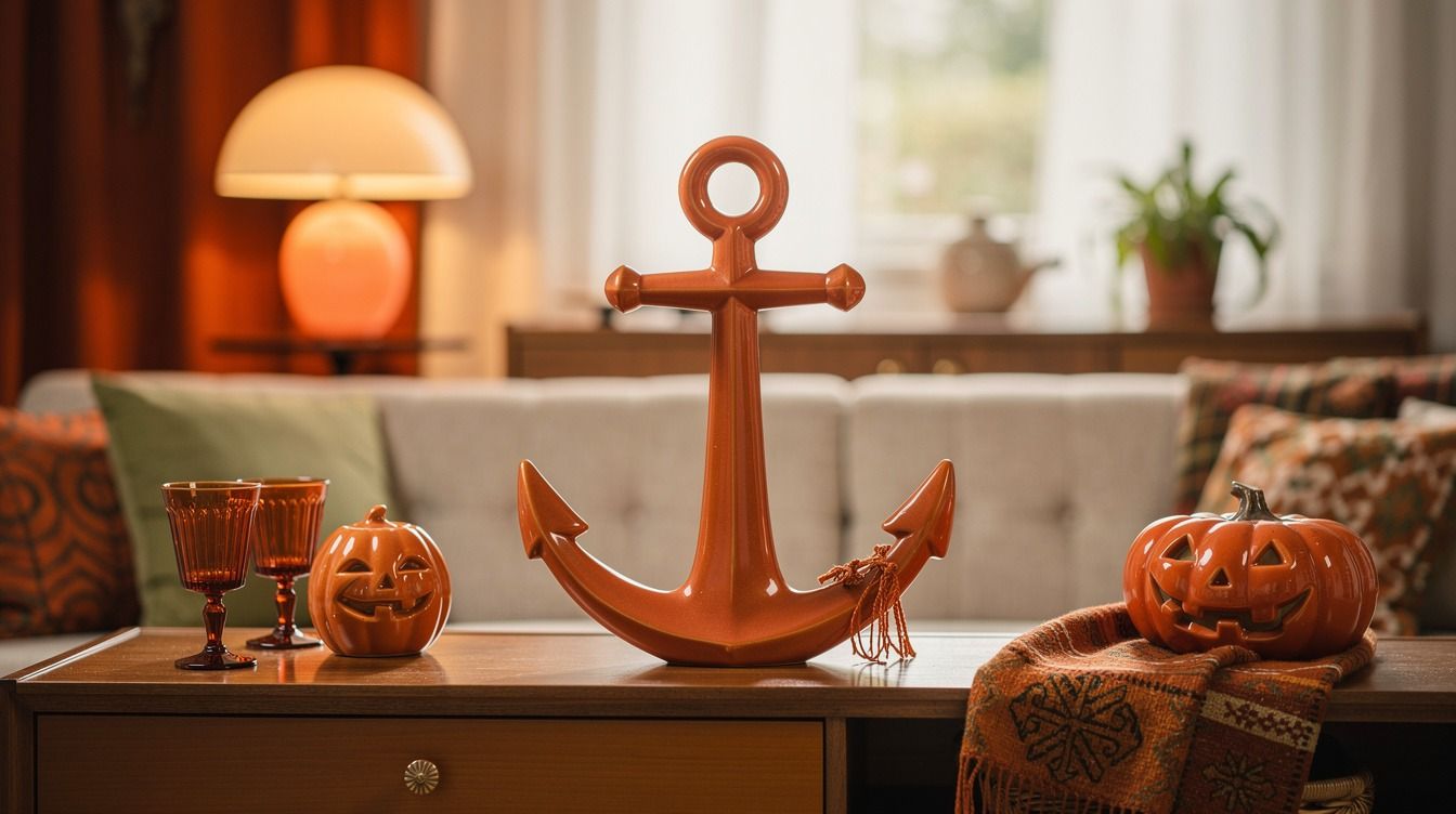 12 70s Retro Halloween Ideas for Burnt Orange, Mushroom Lamps and Vintage Party Vibes