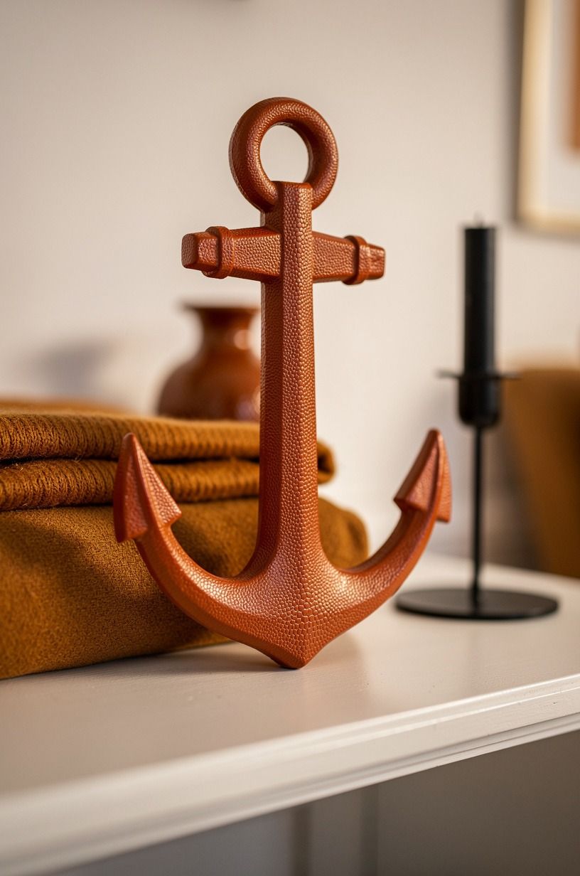 Paint the Burnt-Orange Anchor for Retro Halloween Decor