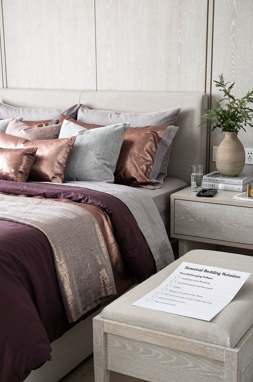I stopped ignoring the pillows, plum palette