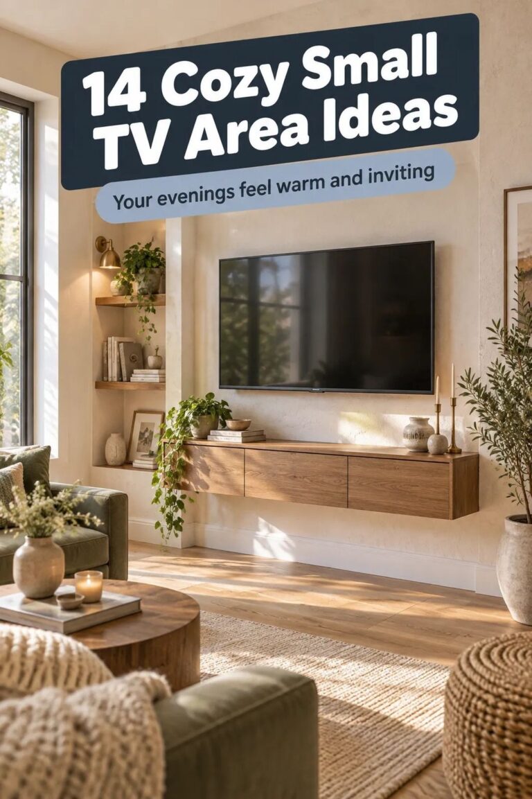 14 Small TV Area Ideas for Renters Who Cannot Mount a TV Without Drilling