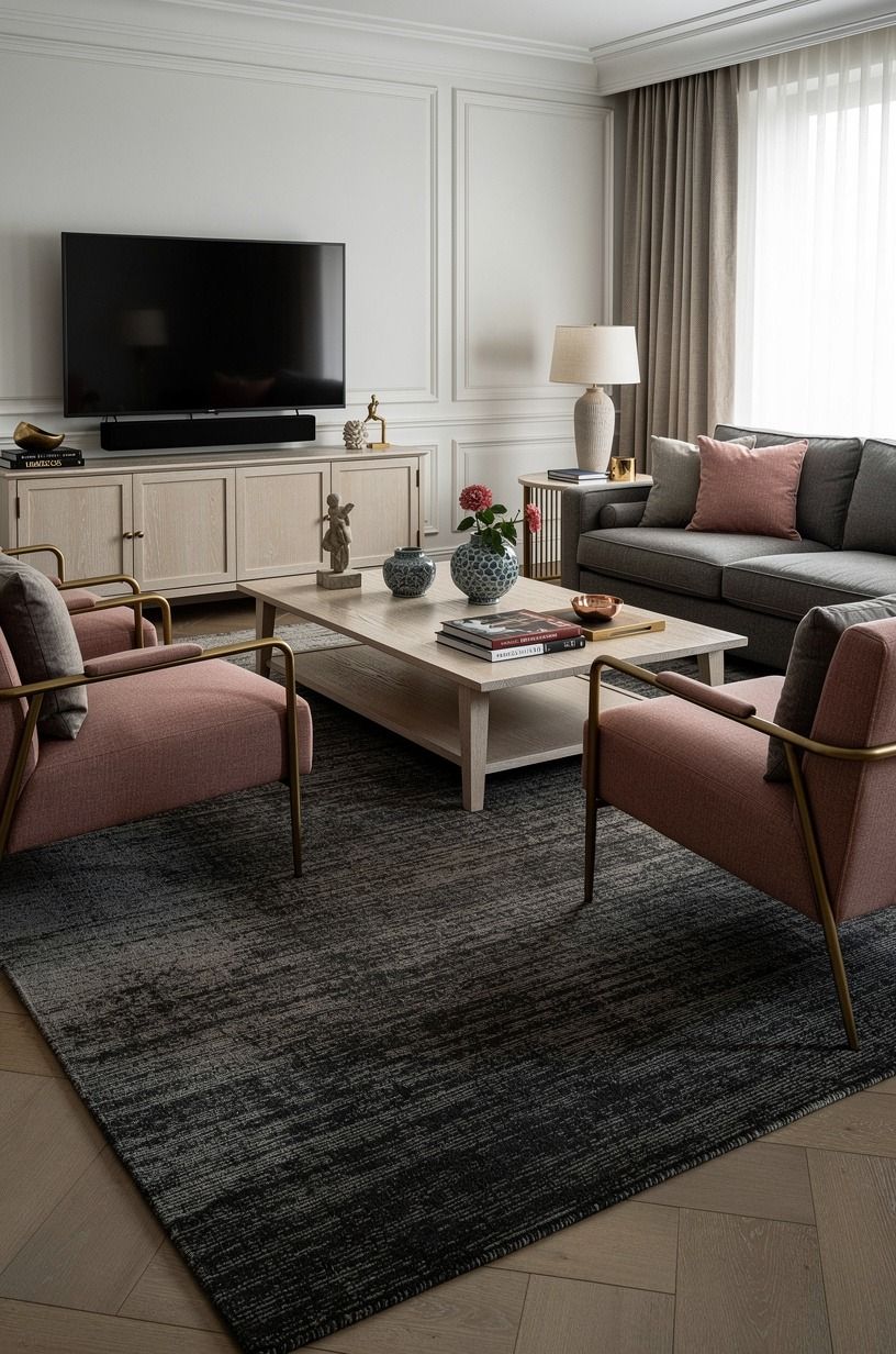 Float a Rug Under the Entire Seating Group