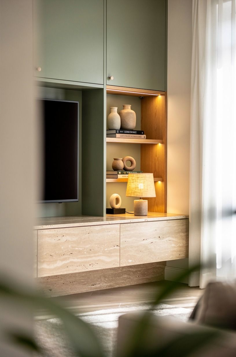 Mix TV Nook Ideas With Closed Storage